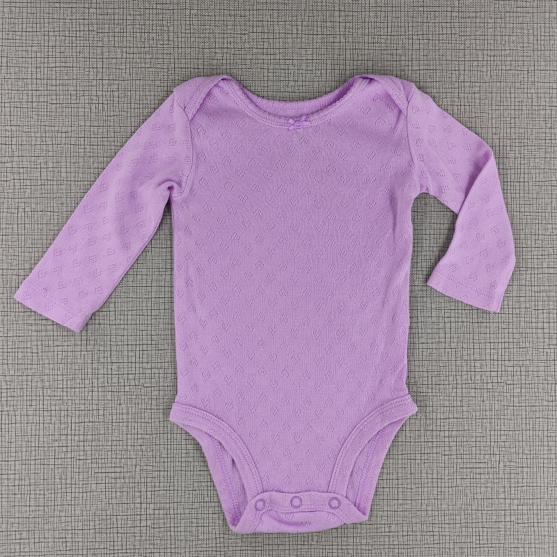 Body violeta manga larga sencillo