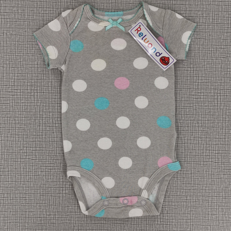 Body gris con pepas de colores