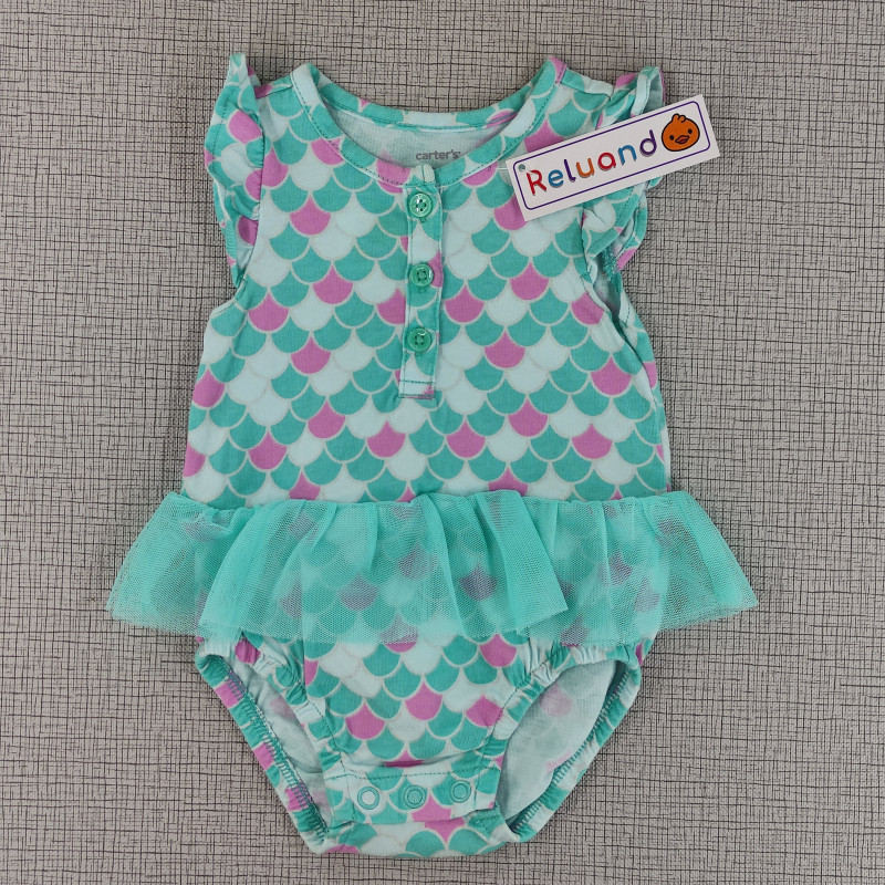 Body con estampado de sirena y mini tutú