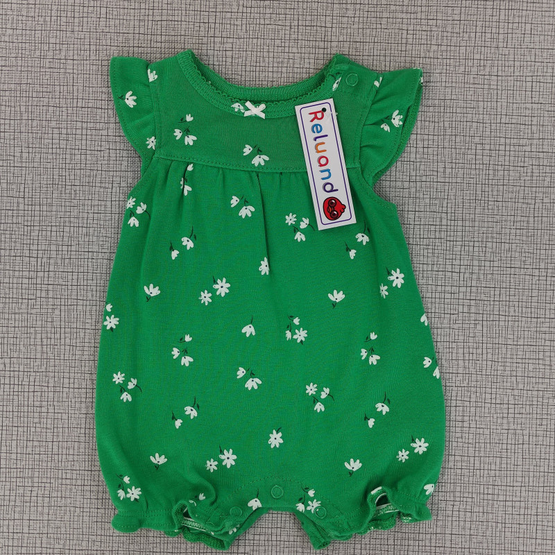 Jumper verde con estampado de flores