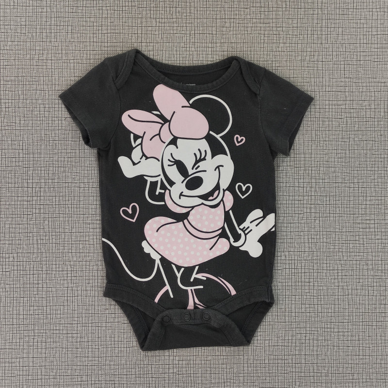 Body gris con estampado de Minnie Mouse clásica
