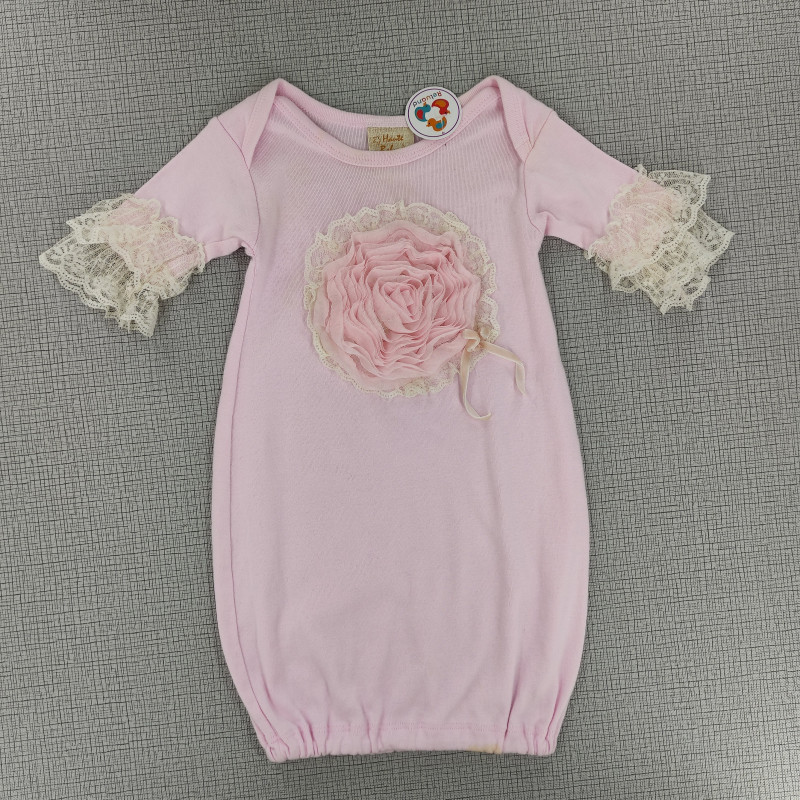 Pijama tipo manta rosa estilo clásico
