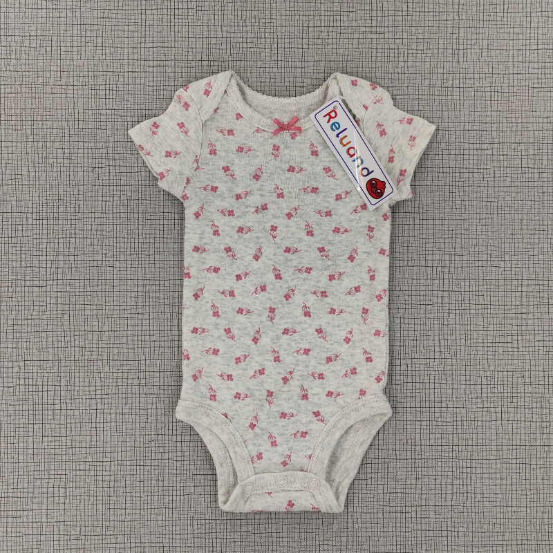 Body gris con estampado de flores