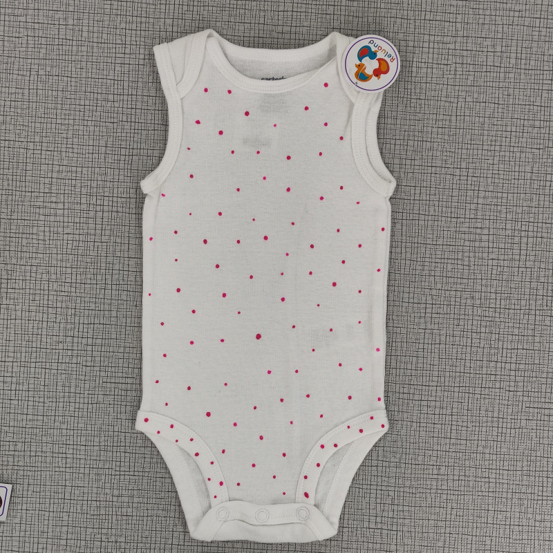 Body blanco con puntos fucsia