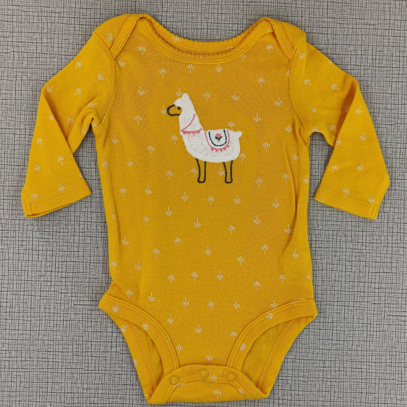 Body mostaza con bordado de llama