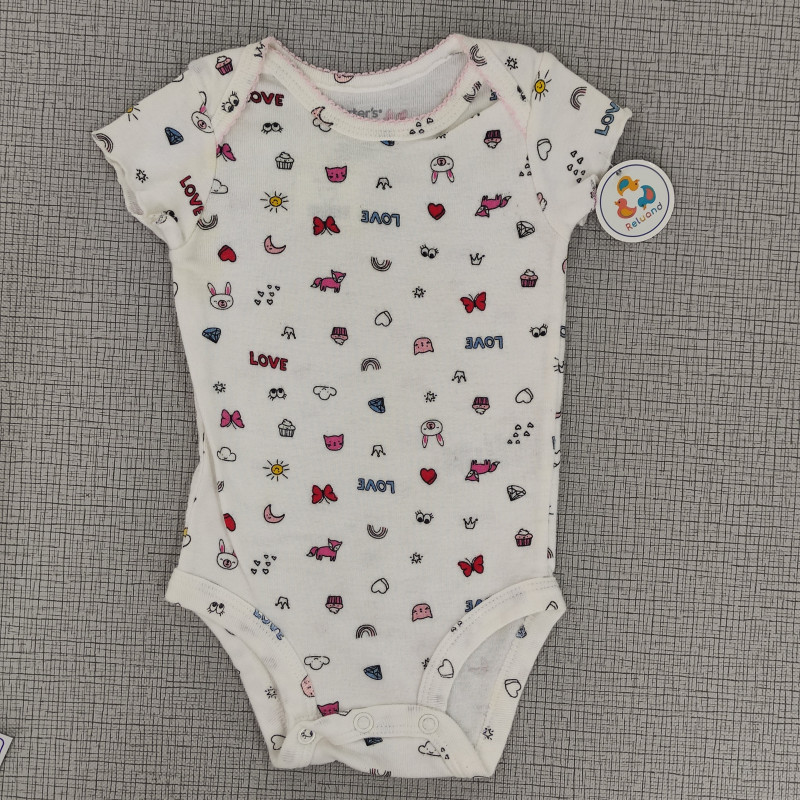 Body blanco con diseño de emojis